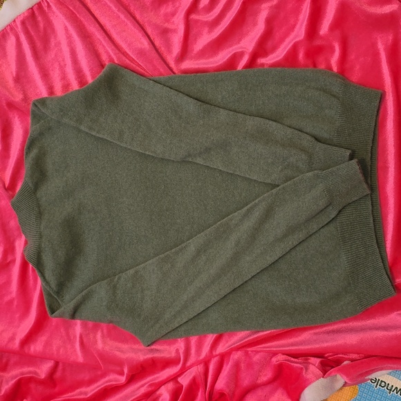 78).Nw/oT Solid Color Mock Neck Sweater, Versatile Long Sleeve Sweater Size S-M - Picture 2 of 4